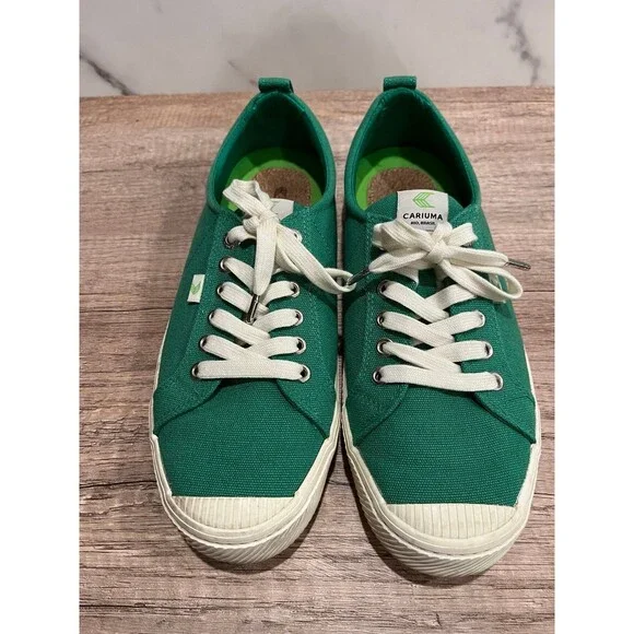 Cariuma Oca Low Green Canvas Sneakers Shoes Women Men